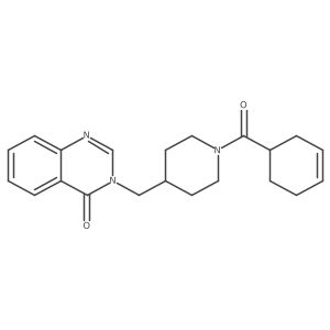3-{[1-(Cyclohex-3-ene-1-carbonyl)piperidin-4-yl]methyl}-3,4-dihydroquinazolin-4-one结构式