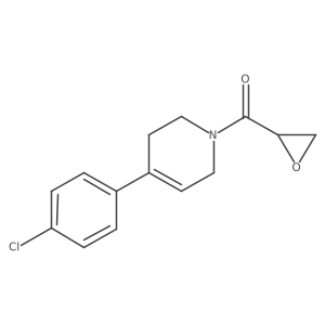 4-(4-Chlorophenyl)-1-(oxirane-2-carbonyl)-1,2,3,6-tetrahydropyridine结构式