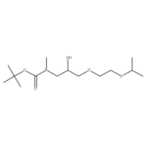 tert-butyl N-{2-hydroxy-3-[2-(propan-2-yloxy)ethoxy]propyl}-N-methylcarbamate结构式