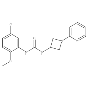 1-(5-Chloro-2-methoxyphenyl)-3-[1-(pyridin-2-yl)azetidin-3-yl]urea结构式