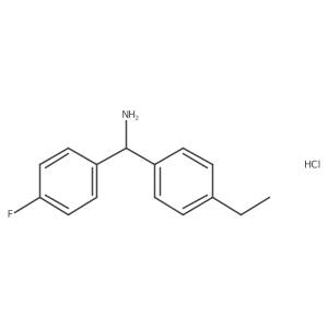 (4-Ethylphenyl)(4-fluorophenyl)methanamine hydrochloride Structure
