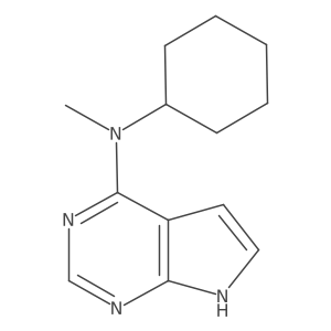 1H-Pyrrolo[2,3-d]pyrimidin-4-amine, N-cyclohexyl-N-methyl- Structure