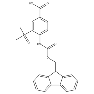 3-(dimethylphosphoryl)-4-({[(9H-fluoren-9-yl)methoxy]carbonyl}amino)benzoic acid Structure