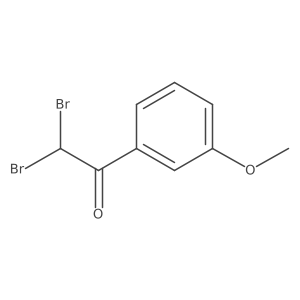 2,2-Dibromo-1-(3-methoxyphenyl)ethanone Structure