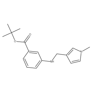 tert-butyl 3-{[(1-methyl-1H-pyrrol-3-yl)methyl]amino}benzoate结构式