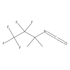 1,1,1,2,2-Pentafluoro-3-isocyanato-3-methylbutane结构式