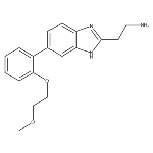 2-{5-[2-(2-methoxyethoxy)phenyl]-1H-1,3-benzodiazol-2-yl}ethan-1-amine Structure