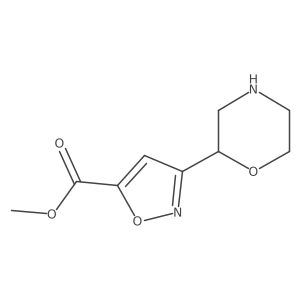 Methyl 3-(morpholin-2-yl)-1,2-oxazole-5-carboxylate结构式