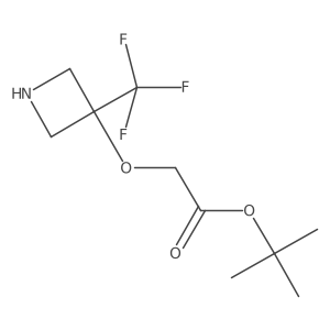 Tert-butyl 2-{[3-(trifluoromethyl)azetidin-3-yl]oxy}acetate结构式