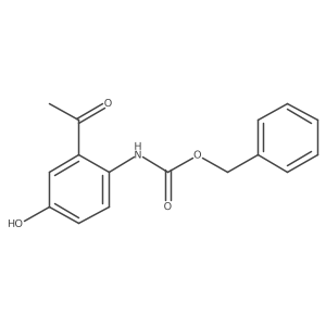 benzyl N-(2-acetyl-4-hydroxyphenyl)carbamate结构式
