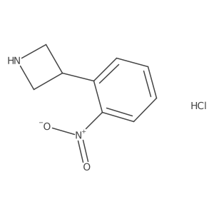 3-(2-Nitrophenyl)azetidine hydrochloride结构式