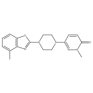 2-Methyl-6-[4-(4-methyl-1,3-benzothiazol-2-yl)piperazin-1-yl]-2,3-dihydropyridazin-3-one Structure