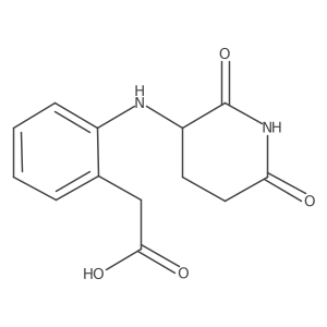 2-{2-[(2,6-Dioxopiperidin-3-yl)amino]phenyl}acetic acid Structure