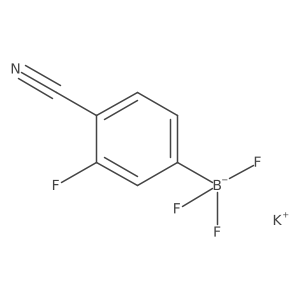 Potassium (4-cyano-3-fluorophenyl)trifluoroborate Structure