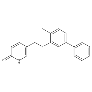 5-(((4-Methyl-[1,1'-biphenyl]-3-YL)amino)methyl)pyridin-2(1H)-one Structure