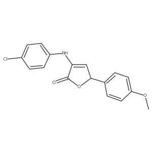 3-[(4-Chlorophenyl)amino]-5-(4-methoxyphenyl)-2(5H)-furanone结构式