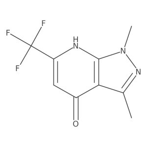 1,3-Dimethyl-6-(trifluoromethyl)-1H-pyrazolo[3,4-b]pyridin-4-ol Structure