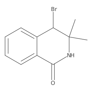 4-Bromo-3,3-dimethyl-3,4-dihydroisoquinolin-1(2H)-one Structure