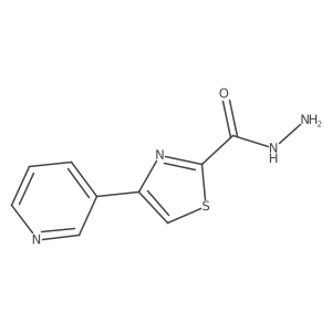 4-(3-Pyridinyl)-2-thiazolecarboxylic acid hydrazide结构式