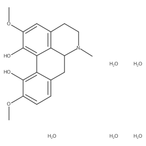 Corytuberine pentahydrate Structure