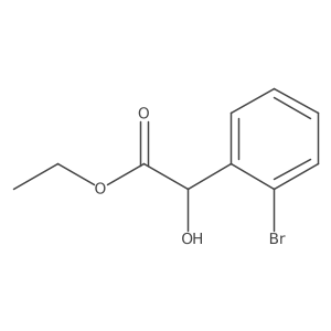Ethyl 2-bromophenyl-hydroxyacetate结构式