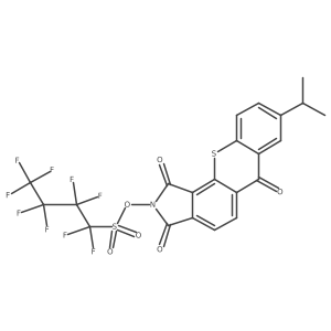 3,6-Dihydro-8-(1-methylethyl)-1,3,6-trioxo[1]benzothiopyrano[2,3-e]isoindol-2-yl perfluorobutanesulfonate结构式