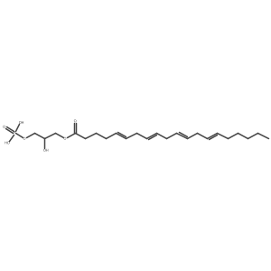 1-(5Z,8Z,11Z,14Z-eicosatetraenoyl)-sn-glycero-3-phosphate Structure