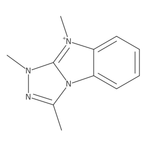 1,3,9-Trimethyl-9H-1,2,4-triazolo[4,3-a]benzimidazolium Structure