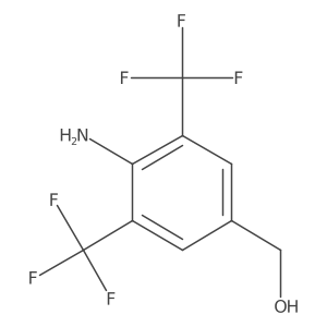 4-Amino-3,5-bis(trifluoromethyl)benzyl alcohol结构式