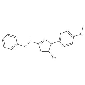n3-Benzyl-1-(4-methoxy-phenyl)-1h-[1,2,4]triazole-3,5-diamine Structure