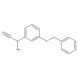 Amino[3-(benzyloxy)phenyl]acetonitrile Structure