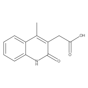 2-(4-Methyl-2-oxo-1,2-dihydroquinolin-3-yl)acetic acid结构式