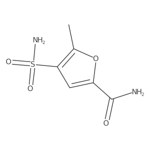 5-Methyl-4-sulfamoylfuran-2-carboxamide Structure