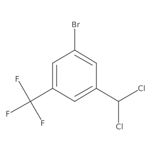 1-Bromo-3-(dichloromethyl)-5-(trifluoromethyl)benzene结构式