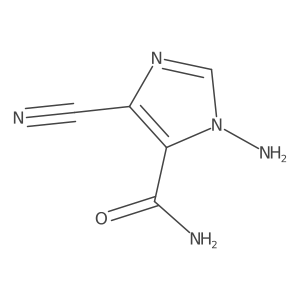 1-amino-4-cyano-1H-imidazole-5-carboxamide结构式
