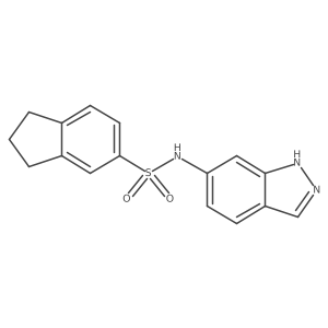 N-(1H-indazol-6-yl)-2,3-dihydro-1H-indene-5-sulfonamide Structure