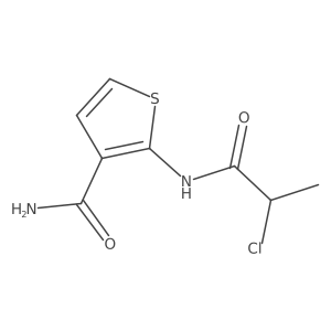 2-(2-Chloropropanamido)thiophene-3-carboxamide Structure