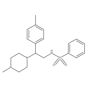 N-(2-(4-methylpiperazin-1-yl)-2-(p-tolyl)ethyl)benzenesulfonamide Structure