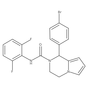 1-(4-bromophenyl)-N-(2,6-difluorophenyl)-3,4-dihydropyrrolo[1,2-a]pyrazine-2(1H)-carboxamide结构式