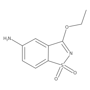 1,2-Benzisothiazol-5-amine, 3-ethoxy-, 1,1-dioxide结构式