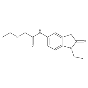 2-ethoxy-N-(1-ethyl-2-oxoindolin-5-yl)acetamide Structure