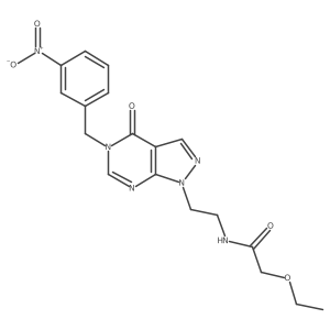 2-ethoxy-N-(2-(5-(3-nitrobenzyl)-4-oxo-4,5-dihydro-1H-pyrazolo[3,4-d]pyrimidin-1-yl)ethyl)acetamide Structure