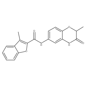 3-methyl-N-(2-methyl-3-oxo-3,4-dihydro-2H-1,4-benzoxazin-6-yl)-1-benzofuran-2-carboxamide Structure
