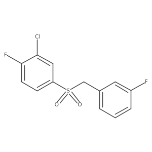 2-Chloro-1-fluoro-4-[(3-fluorobenzyl)sulfonyl]benzene Structure