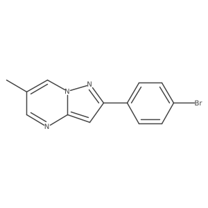2-(4-Bromophenyl)-6-methylpyrazolo[1,5-a]pyrimidine结构式
