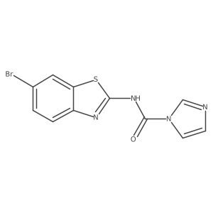 n-(6-Bromo-1,3-benzothiazol-2-yl)-1h-imidazole-1-carboxamide结构式