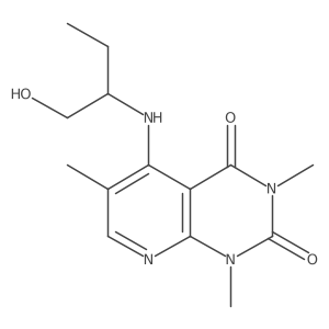 5-((1-hydroxybutan-2-yl)amino)-1,3,6-trimethylpyrido[2,3-d]pyrimidine-2,4(1H,3H)-dione结构式