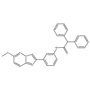 N-(3-(6-methoxyimidazo[1,2-b]pyridazin-2-yl)phenyl)-2,2-diphenylacetamide结构式