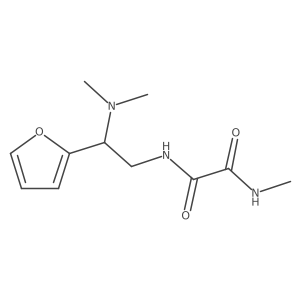 N1-(2-(dimethylamino)-2-(furan-2-yl)ethyl)-N2-methyloxalamide结构式