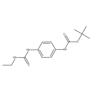 tert-butyl N-[4-(ethylcarbamothioylamino)phenyl]carbamate结构式